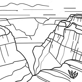 Grand Canyon Sunset Coloring Page 29584-23857