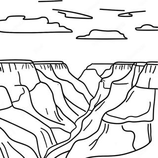 Grand Canyon Sunset Coloring Page 29584-23858