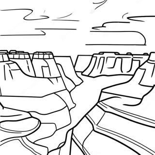 Grand Canyon Sunset Coloring Page 29584-23859