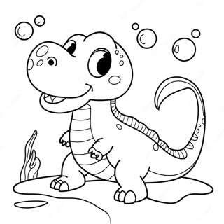 Water Dinosaur Coloring Pages