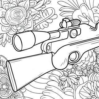 Sniper Gun Coloring Pages