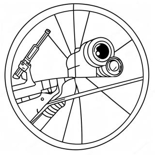 Sniper Gun Outline Coloring Page 29603-23871