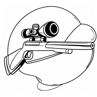 Realistic Sniper Rifle Coloring Page 29604-23877