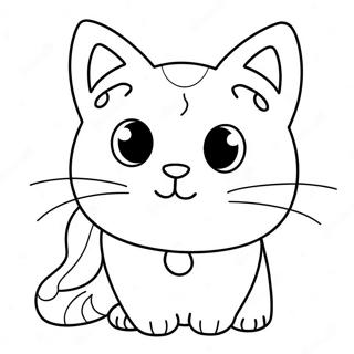 Space Cat Coloring Pages