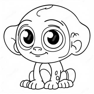 Cute Et With Big Eyes Coloring Page 29624-23894