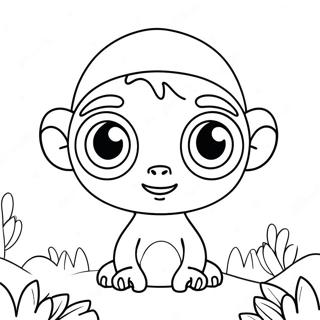 Cute Et With Big Eyes Coloring Page 29624-23895