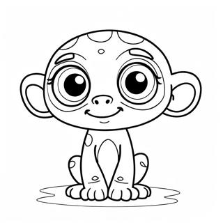 Cute Et With Big Eyes Coloring Page 29624-23896