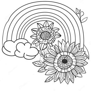 Dot Markers Rainbow Coloring Page 29673-23926