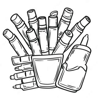 Posca Markers Coloring Page 29683-23934