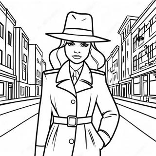 Carmen Sandiego In A Mysterious City Coloring Page 29694-23946