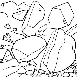 Rocks And Minerals Coloring Page 29703-23950