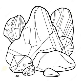 Rocks And Minerals Coloring Page 29703-23951