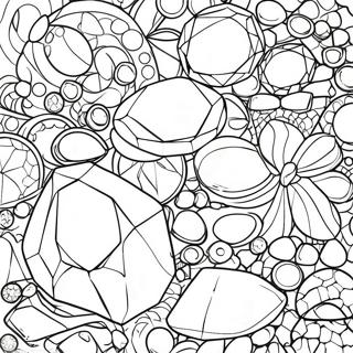 Sparkling Gemstones Coloring Page 29704-23954