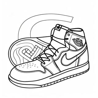 Jordan 1 Sneaker Coloring Pages