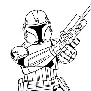 Phase 2 Clone Trooper Action Pose Coloring Page 29743-23978