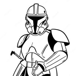 Phase 2 Clone Trooper Action Pose Coloring Page 29743-23980