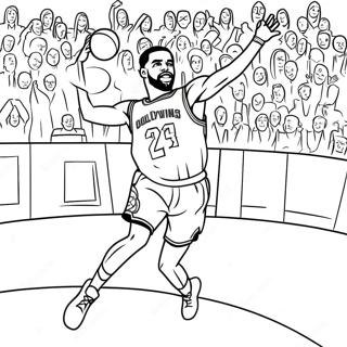 Kyrie Irving Shooting Three Pointer Coloring Page 29764-23997