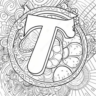 Colorful Pi Symbol Coloring Page 29774-24008