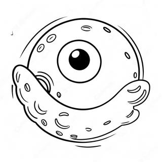 Cute Cartoon Eyeball Coloring Page 29784-24013