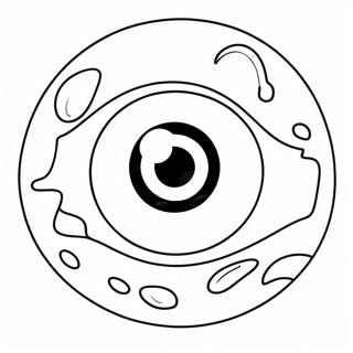 Cute Cartoon Eyeball Coloring Page 29784-24015