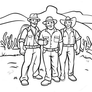 Colorful Back To The Outback Characters Coloring Page 29794-24019