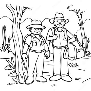 Colorful Back To The Outback Characters Coloring Page 29794-24020