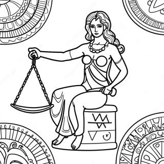 Libra Coloring Pages