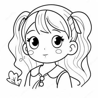 Cute Manga Characters Coloring Page 29814-24039