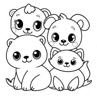 Cute Animals Coloring Page 29843-24058