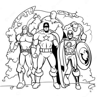 Avengers Christmas Coloring Pages