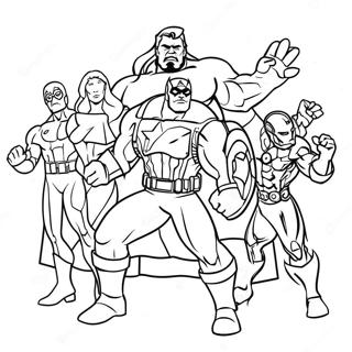 Avengers Christmas Coloring Page 29873-24082