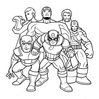 Avengers Christmas Coloring Page 29873-24083