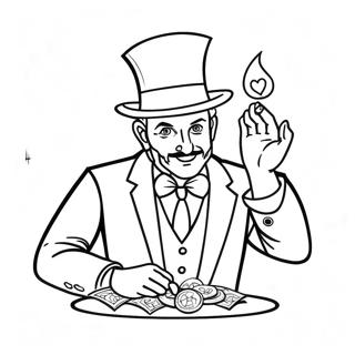 Magician Coloring Pages