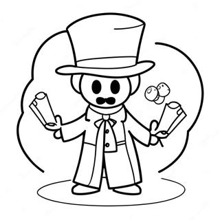 Magician Coloring Page 29893-24096