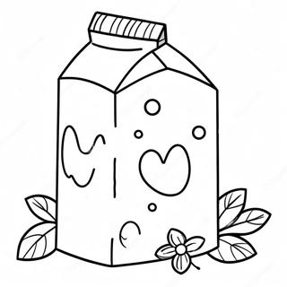 Milk Carton Coloring Pages