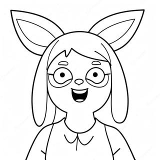 Louise Belcher With Bunny Ears Coloring Page 2992-2494