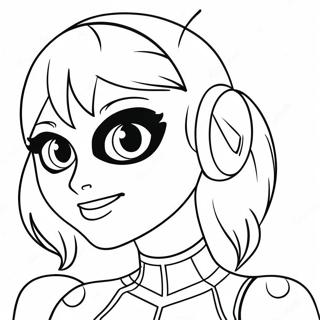 Superhero Kwami Miraculous Ladybug Coloring Pages