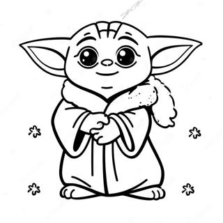 Baby Yoda Christmas Coloring Page 29943-24134