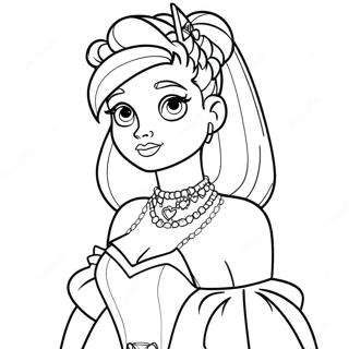 Punk Disney Princess Coloring Pages