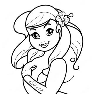 Rebellious Ariel With Tattoos Coloring Page 29954-24148