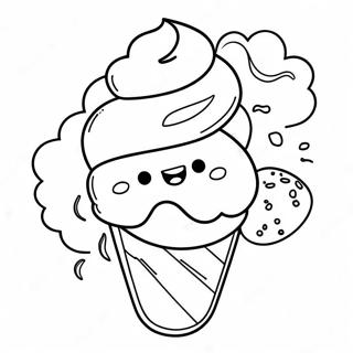 Ice Cream Cone Coloring Page 29963-24156