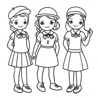 Cute Preppy Outfits Coloring Page 29974-24162