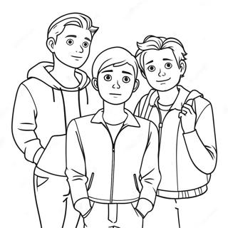 Heartstopper Main Characters Coloring Page 29983-24166