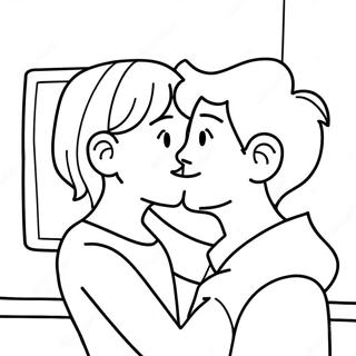 Heartstopper Love Story Coloring Page 29984-24170