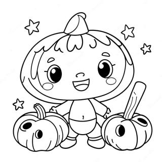 Cocomelon Halloween Coloring Page 29993-24175