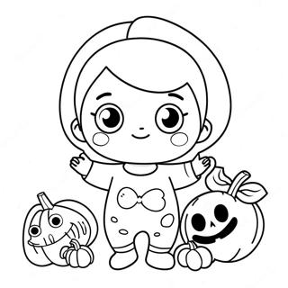 Cocomelon Halloween Coloring Page 29993-24176