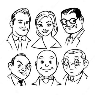 20th Century Fox Movie Characters Coloring Page 30004-24186