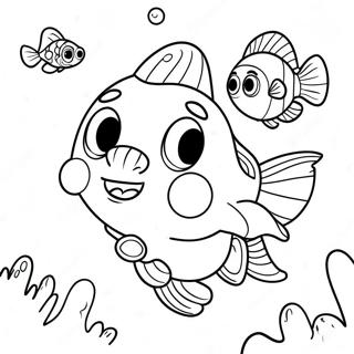 Colorful Bubble Guppies Zooli Adventure Coloring Page 30014-24195