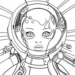 Cyberpunk Coloring Pages