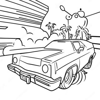 80s Neon Colors Coloring Page 3002-2503